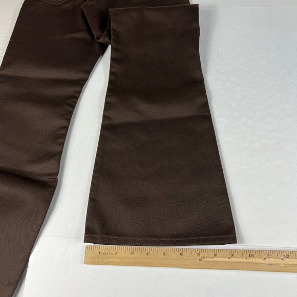 VTG 70s Levi's Jeans Students 24x27* 746 Bell Bottoms Dark Brown Denim Tag 25x28 - Picture 10 of 16